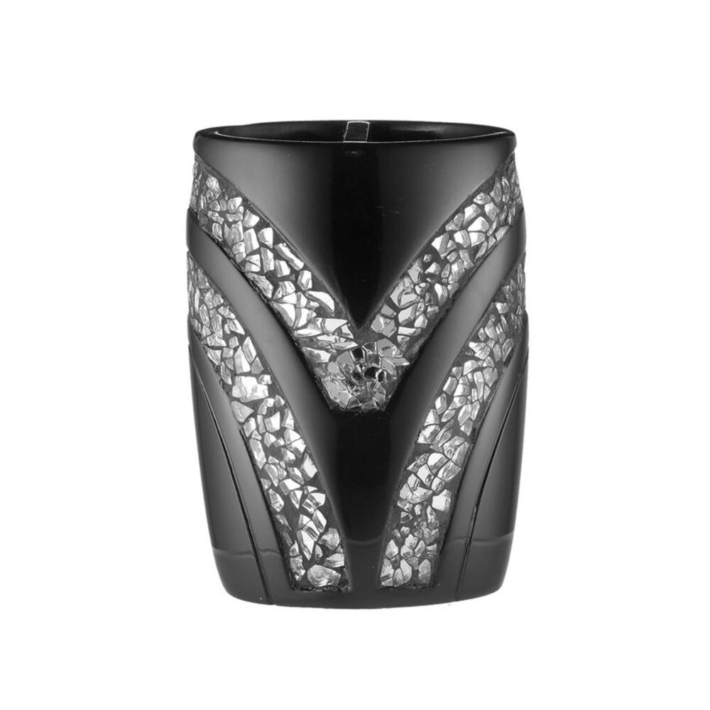 Popular Bath Black Sinatra Bath Decor Accessories, Premium, Durable, Acrylic
